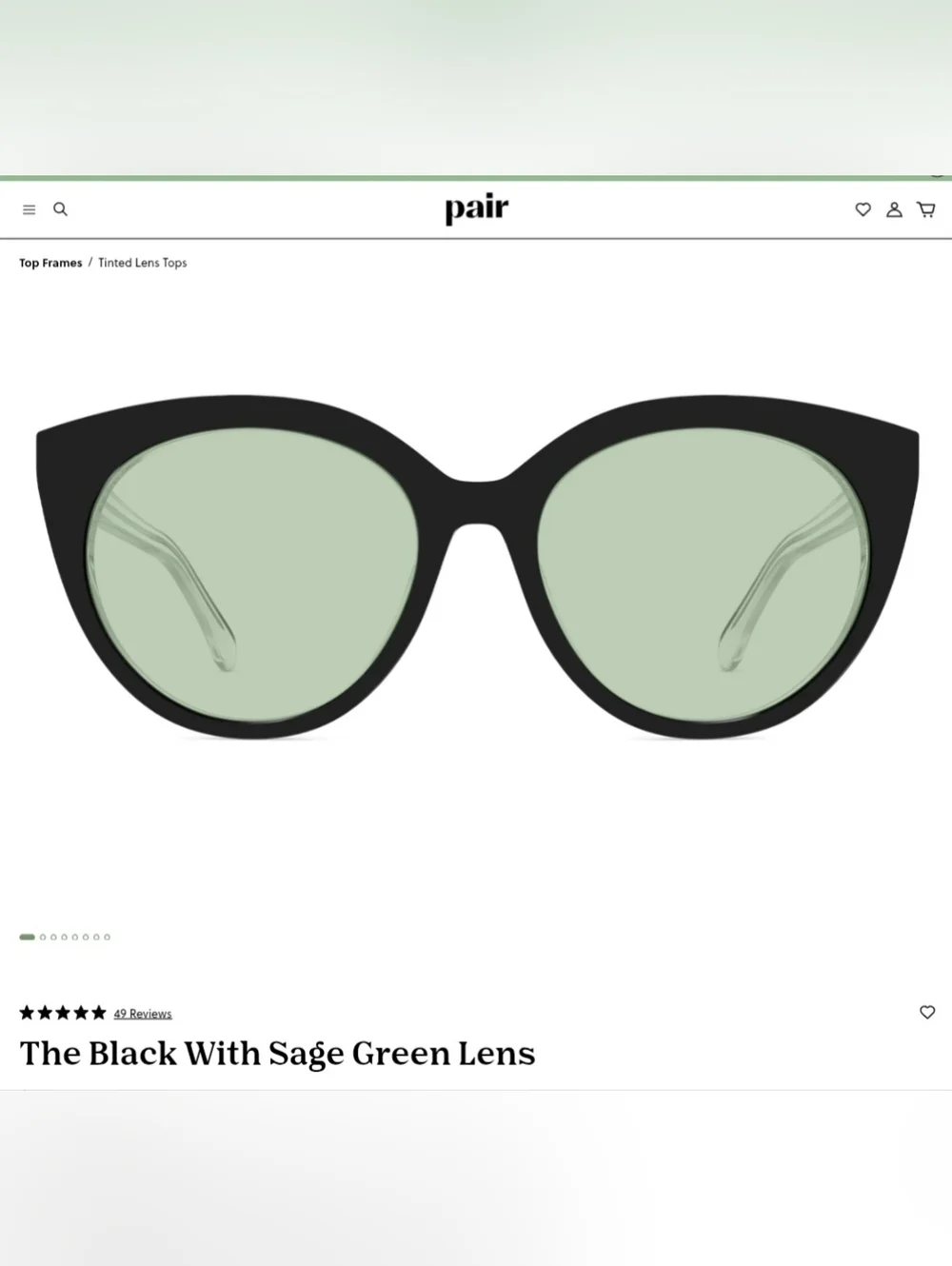Pair Eyewear Brand Zuri Style Magnetic Topper 